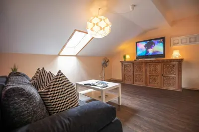 TV/Unterhaltungsangebot in der Unterkunft Berg Hotel Weingarten Garni