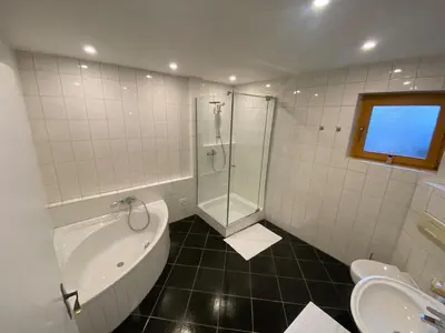 Ein Badezimmer in der Unterkunft Gemütliche Wohnung ruhig gelegen 75qm