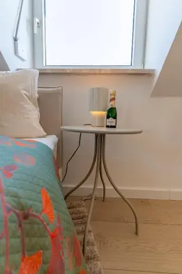 Ein Bett oder Betten in einem Zimmer der Unterkunft Boutique Apartment in Freising, nahe München und Flughafen München