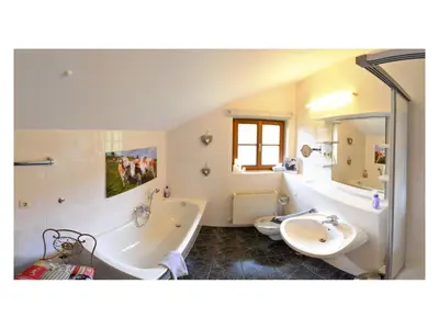Ein Badezimmer in der Unterkunft Haus Sonnbichl