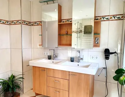 Küche/Küchenzeile in der Unterkunft Prestige-Apartment-Chiemsee