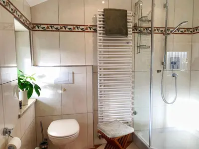 Ein Badezimmer in der Unterkunft Prestige-Apartment-Chiemsee