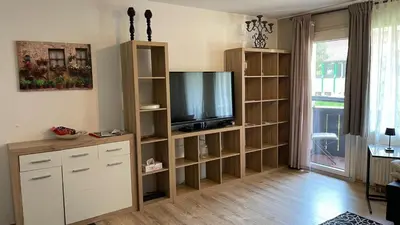 Küche/Küchenzeile in der Unterkunft Lindenhof Apartment 10