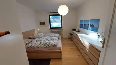 Ein Bett oder Betten in einem Zimmer der Unterkunft Wolke 1