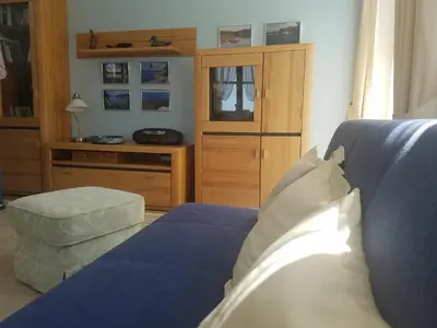 Ein Sitzbereich in der Unterkunft Ferienwohnung Gerold