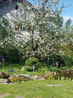 Ein Garten an der Unterkunft Ferienwohnung Gerold