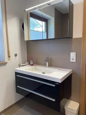 Ein Badezimmer in der Unterkunft Ferienwohnung Mroczeck