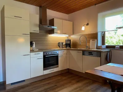 Küche/Küchenzeile in der Unterkunft Ferienwohnung Mroczeck