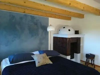 Ein Bett oder Betten in einem Zimmer der Unterkunft Chalet am kleinen See