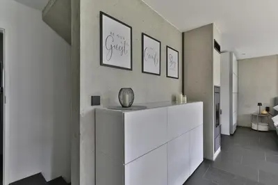 Grundriss der Unterkunft Modernes Studio-Apartment - Gartenblick
