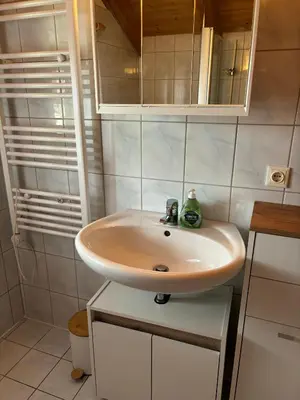 Ein Badezimmer in der Unterkunft Ferienwohnung Hamberger
