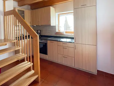 Küche/Küchenzeile in der Unterkunft Ferienhaus Gollbichl