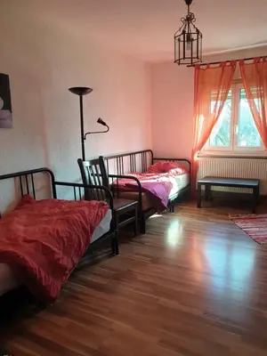 Ein Bett oder Betten in einem Zimmer der Unterkunft Im Cube