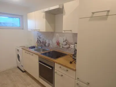 Küche/Küchenzeile in der Unterkunft Apartment in Landsberg, Erpfting