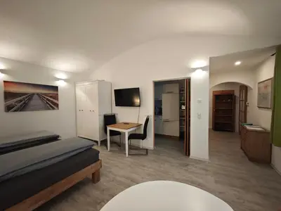 TV/Unterhaltungsangebot in der Unterkunft Apartment in Landsberg, Erpfting
