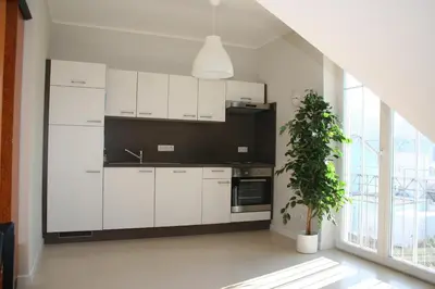Küche/Küchenzeile in der Unterkunft Schöne Wohnung Landsberg am Lech