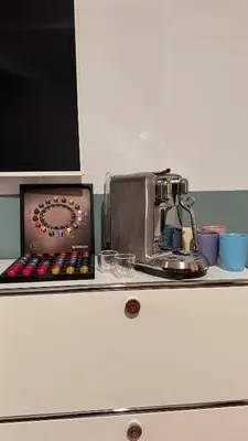 Küche/Küchenzeile in der Unterkunft Exklusives City Studio in Neuhausen - stilvoll wohnen nahe Schloss Nymphenburg