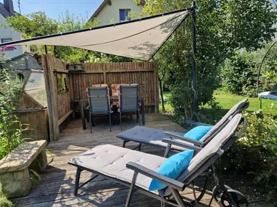 Ein Garten an der Unterkunft See-Moment-Appartment