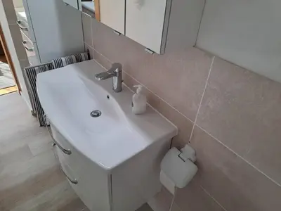 Ein Badezimmer in der Unterkunft Ferienwohnung Richter
