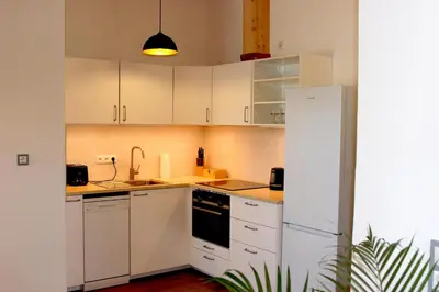Küche/Küchenzeile in der Unterkunft Panorama Suite