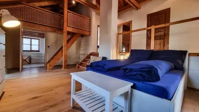 Ein Sitzbereich in der Unterkunft Villa Kunterbunt - Entspannung pur
