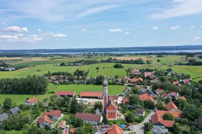 Naturlandschaft in der Nähe der Villa