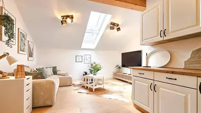 Küche/Küchenzeile in der Unterkunft Modernes Alpen-Apartment nahe Neuschwanstein