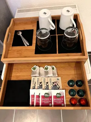 Kaffee-/Teezubehör in der Unterkunft Studio Magnolien Apartment