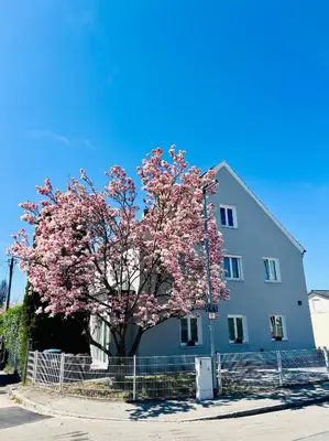 Das Gebäude in dem sich die Ferienwohnung befindet