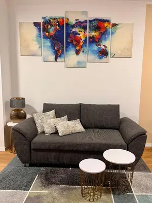 Ein Sitzbereich in der Unterkunft Studio Magnolien Apartment