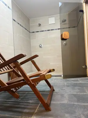 Ein Badezimmer in der Unterkunft Wonderful apartment with SAUNA