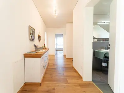 Küche/Küchenzeile in der Unterkunft Ferienwohnung Anemone - 4 Zimmer mit Bergblick & Alpenflair