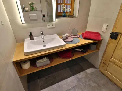 Ein Badezimmer in der Unterkunft Designerwohnungen 