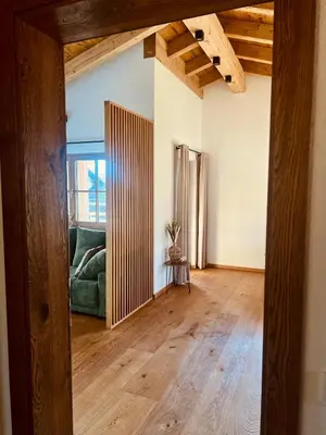Ein Bett oder Betten in einem Zimmer der Unterkunft Antdorf Chalet