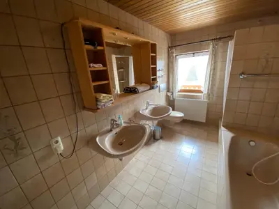 Ein Badezimmer in der Unterkunft Nudlbichlerhof