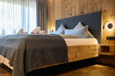 Ein Bett oder Betten in einem Zimmer der Unterkunft Fauken-Stüberl