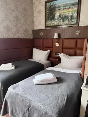 Ein Bett oder Betten in einem Zimmer der Unterkunft Hotel Zum Lamm