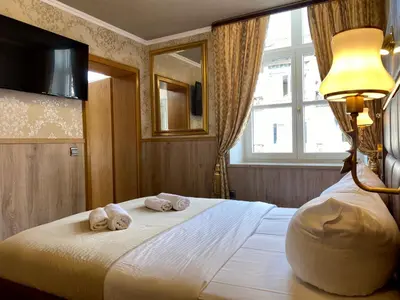 Ein Bett oder Betten in einem Zimmer der Unterkunft Hotel Zum Lamm