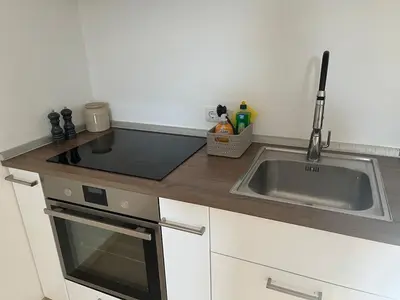 Küche/Küchenzeile in der Unterkunft 2 Personen Appartement Sonnental