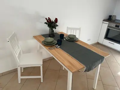 Küche/Küchenzeile in der Unterkunft 2 Personen Appartement Sonnental