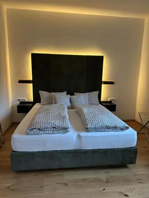 Ein Bett oder Betten in einem Zimmer der Unterkunft Landhaus Eugenie