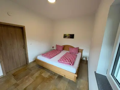 Ein Bett oder Betten in einem Zimmer der Unterkunft Landhaus Eugenie