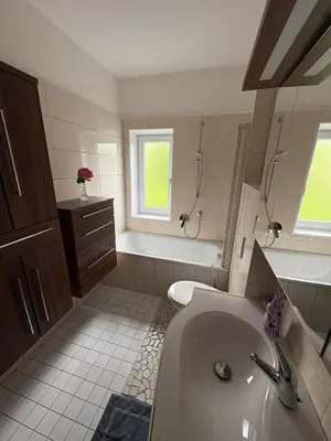 Ein Badezimmer in der Unterkunft Landhaus Eugenie