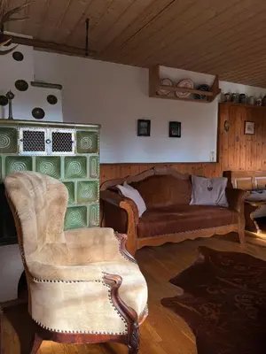 Ein Sitzbereich in der Unterkunft Haus Bartenschlager