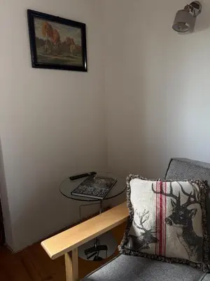 Ein Sitzbereich in der Unterkunft Haus Bartenschlager
