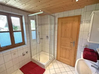 Ein Badezimmer in der Unterkunft Ferienhaus Labenbach