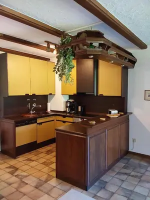 Küche/Küchenzeile in der Unterkunft Ferienwohnung Samerhof Christ
