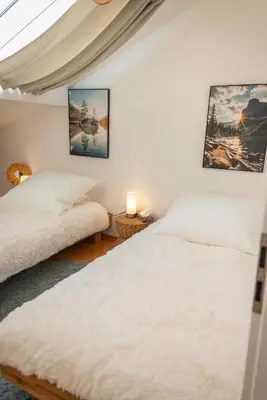 Ein Bett oder Betten in einem Zimmer der Unterkunft La Casa Bonita