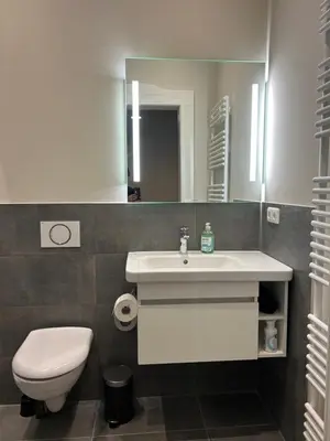 Ein Badezimmer in der Unterkunft Hello Künstlerflair