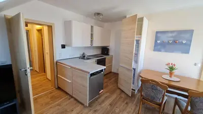 Küche/Küchenzeile in der Unterkunft Hinter-Apartments-Nord